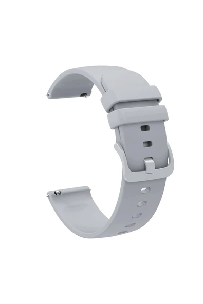 KRETON KRETON Samsung Galaxy Watch 6 Classic 43mm / 47mm ile Uyumlu Kordon Yumuşak Dokulu Tokalı Silikon Kayış - Resim 9