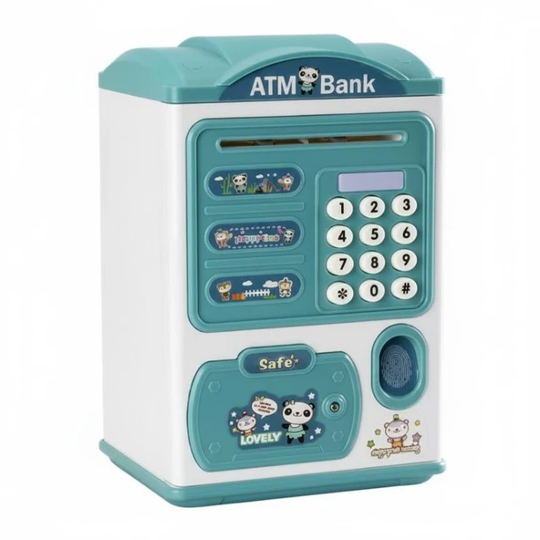 Dijital Şifreli Kasa Kumbara Mini Atm Parmak İzi Görünüm ürün görseli
