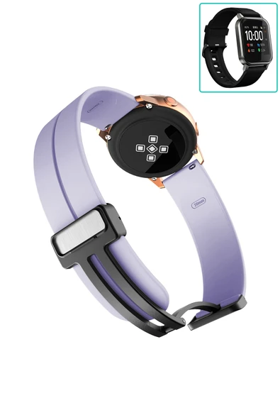 KRETON KRETON Haylou LS02 Uyumlu Kordon Magnetic Klipsli Premium Kayış - Resim 5