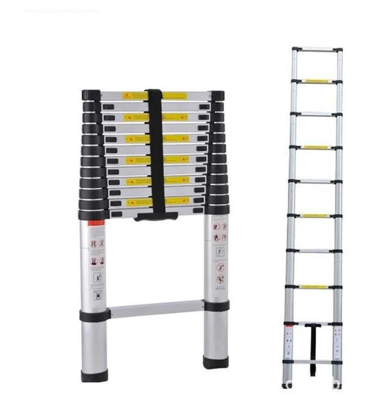 Ebax 13 Basamaklı Teleskopik Merdiven Uzayan 3,8 m ürün görseli