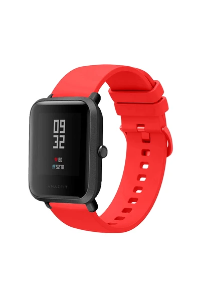 KRETON KRETON Amazfit BİP-BİPU-BİPS-BİP LİTE-BİP3-BİP3PRO İLE Uyumlu Kordon Yumuşak Dokulu Tokalı Silikon Kayış - Resim 6
