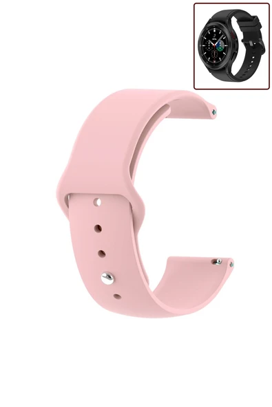 KRETON KRETON Samsung Galaxy Watch 4 Classic 42mm/46mm Uyumlu Kordon Yumuşak Dokulu Silikon Kayış - Resim 12