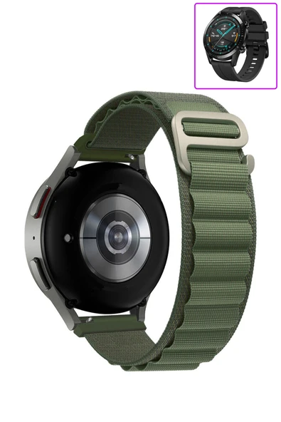 KRETON KRETON Huawei Watch Gt2 46mm Uyumlu Kordon Alpine Loop Döngü Spor Kayış - Resim 12