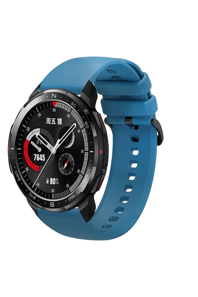 KRETON KRETON Honor Watch GS Pro Uyumlu Kordon Yumuşak Dokulu Soft Renk Tokalı Silikon Kayış - Resim 6