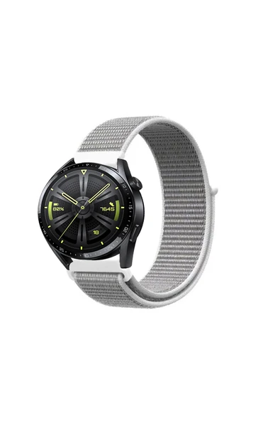 KRETON KRETON Huawei Watch Gt3 46mm Uyumlu Spor Kumaş Desenli Cırt Cırtlı Kordon Kayış - Resim 4