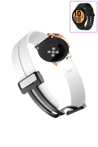 KRETON KRETON Samsung Galaxy Watch 4 40mm/44mm Uyumlu Kordon Magnetic Klipsli Premium Kayış - Resim 7