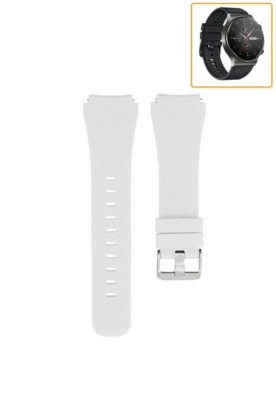 KRETON KRETON Huawei Watch Gt2 Pro Akıllı Saat Uyumlu Tırtık Desenli Silikon Kordon Kayış - Resim 9