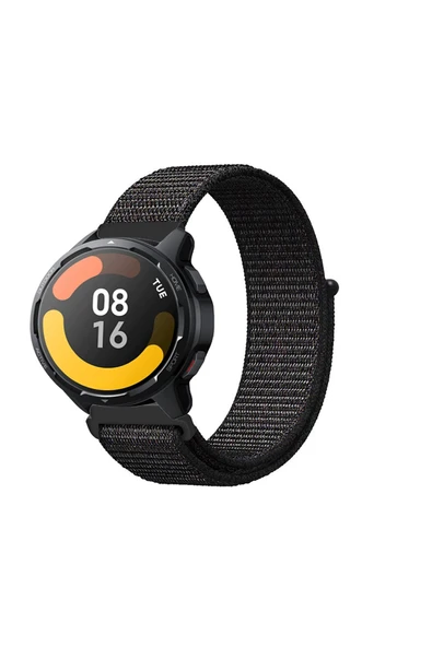 KRETON KRETON Xiaomi Watch Color /  Color 2 Uyumlu Spor Kumaş Desenli Cırt Cırtlı Kordon Kayış - Resim 3