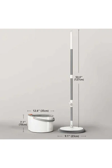 Clean Pro Temizlik Seti Kirli ve Temiz Suyu Ayıran Akıllı Mop & Kova Sistemi - Resim 6