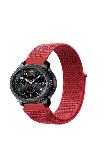 KRETON KRETON Samsung Gear S3 Frontier Uyumlu Spor Kumaş Desenli Cırt Cırtlı Kordon Kayış - Resim 7