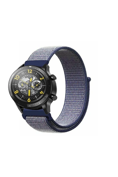 KRETON KRETON Realme Watch 2 ve 2 Pro Uyumlu Spor Kumaş Desenli Cırt Cırtlı Kordon Kayış - Resim 6