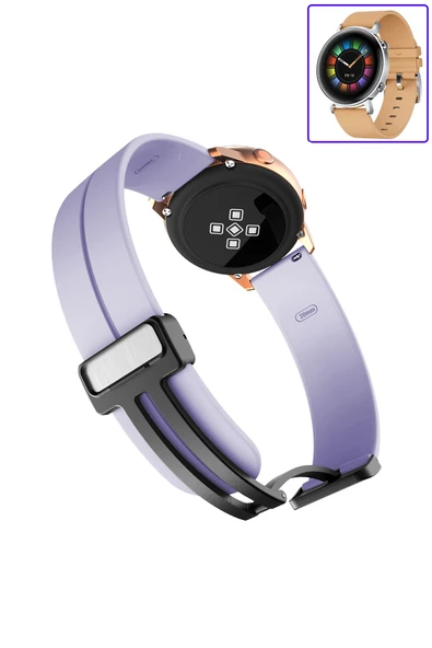 KRETON KRETON Huawei Watch Gt2 42mm Uyumlu Kordon Magnetic Klipsli Premium Kayış - Resim 6