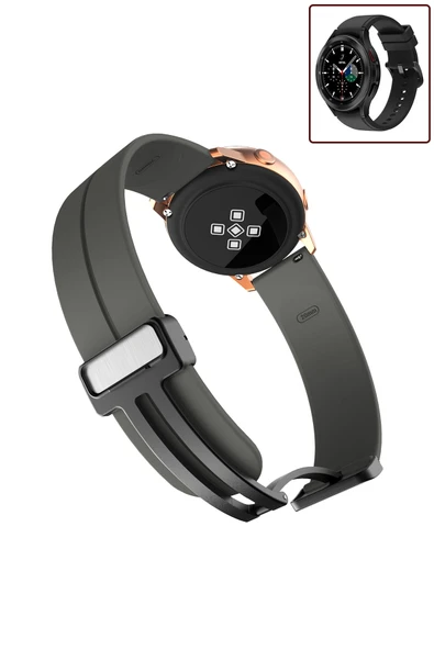 KRETON KRETON Samsung Galaxy Watch 4 Classic 42mm/46mm Uyumlu Kordon Magnetic Klipsli Premium Kayış - Resim 6