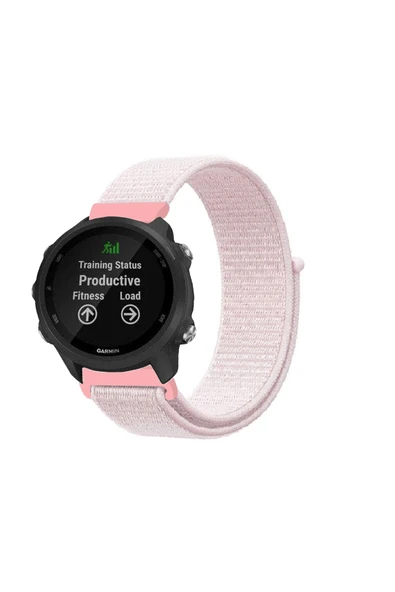 KRETON KRETON Garmin Forerunner 245 / 245 Music Uyumlu Spor Kumaş Desenli Cırt Cırtlı Kordon Kayış - Resim 10