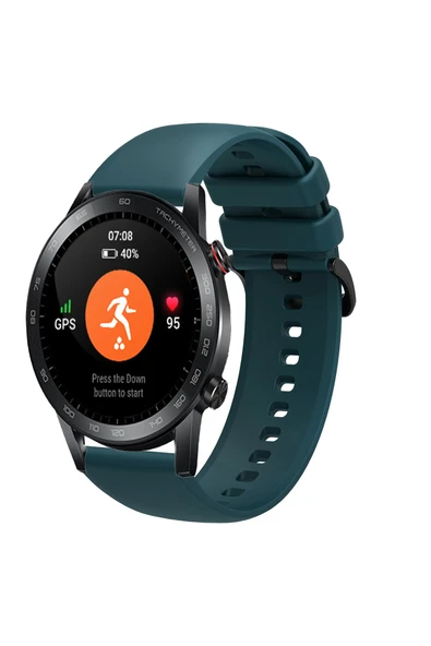 KRETON KRETON Honor Magic Watch 2 46mm Uyumlu Kordon Yumuşak Dokulu Soft Renk Tokalı Silikon Kayış - Resim 7