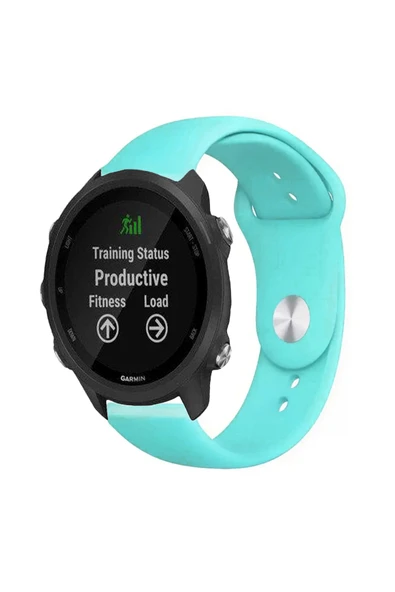 KRETON KRETON Garmin Forerunner 245 / 245 Music Ile Uyumlu Yumuşak Dokulu Silikon Kordon Kayış (20MM) - Resim 3