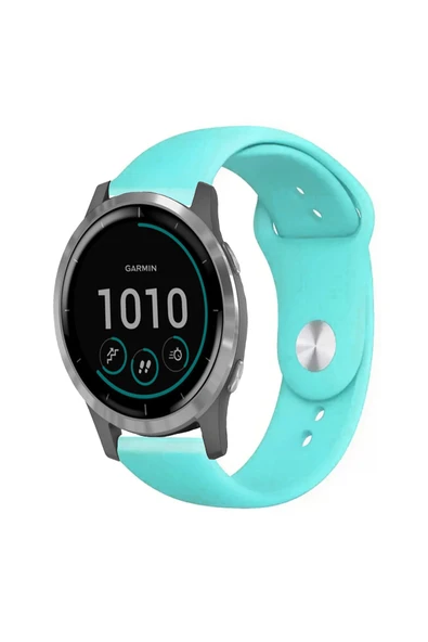 KRETON KRETON Garmin Vivoactive 4 Ile Uyumlu Yumuşak Dokulu Silikon Kordon Kayış - Resim 4