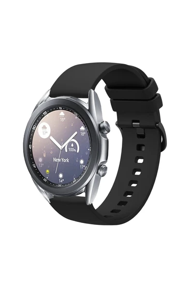 KRETON KRETON Samsung Galaxy Watch 3 41mm ile  Uyumlu Kordon Yumuşak Dokulu Soft Renk Tokalı Silikon Kayış ürün görseli