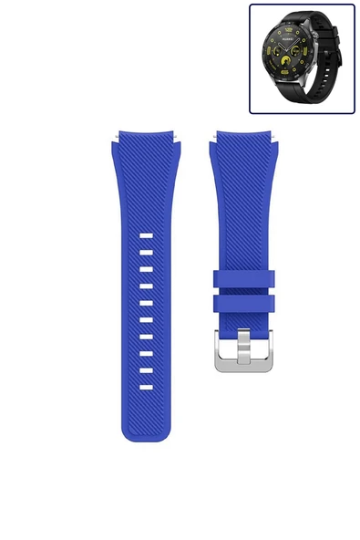 KRETON KRETON Huawei Watch Gt4 46mm Akıllı Saat Uyumlu Tırtık Desenli Silikon Kordon Kayış ürün görseli