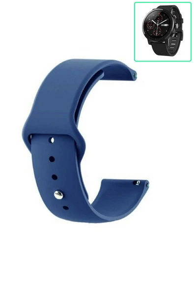 KRETON KRETON Amazfit Pace 2 Stratos Uyumlu BORDO Kordon Yumuşak Dokulu Silikon Kayış - Resim 8