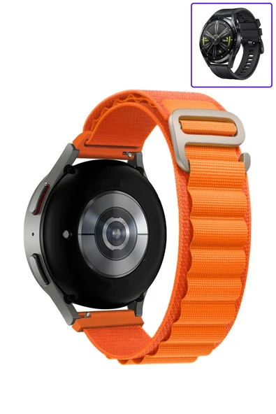 KRETON KRETON Huawei Watch Gt3 46mm Uyumlu Kordon Alpine Loop Döngü Spor Kayış - Resim 6