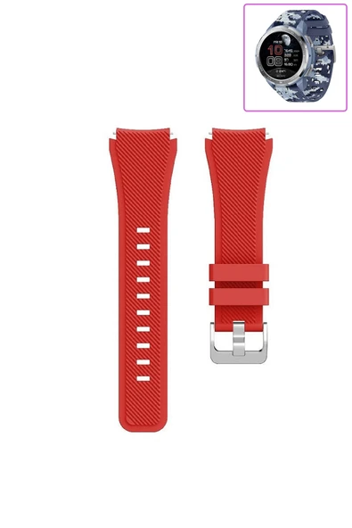 KRETON KRETON Honor Watch GS Pro Akıllı Saat Uyumlu Tırtık Desenli Silikon Kordon Kayış - Resim 8