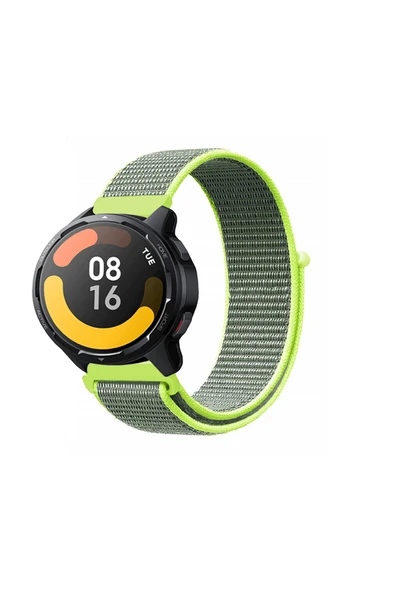 KRETON KRETON Xiaomi Watch Color /  Color 2 Uyumlu Spor Kumaş Desenli Cırt Cırtlı Kordon Kayış - Resim 4