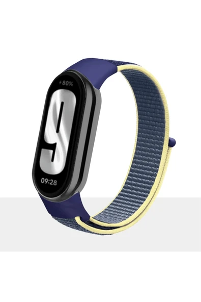 KRETON KRETON Mi Band 8 , Mi Band 9 Ve Mi Band 10 Ile Uyumlu Kayış Spor Kumaş Cırt Cırtlı Kordon - Resim 10