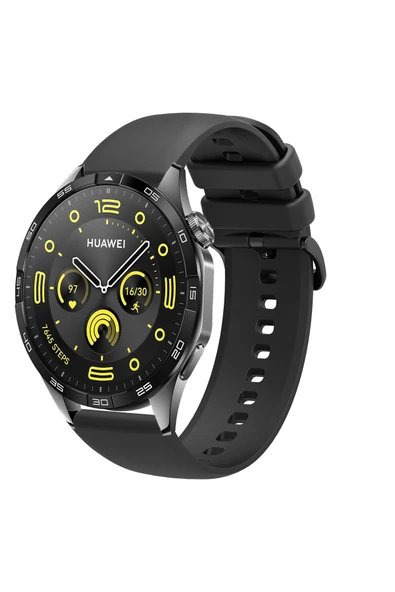 KRETON KRETON Huawei Watch Gt4 46mm Uyumlu Kordon Yumuşak Dokulu Soft Renk Tokalı Silikon Kayış ürün görseli