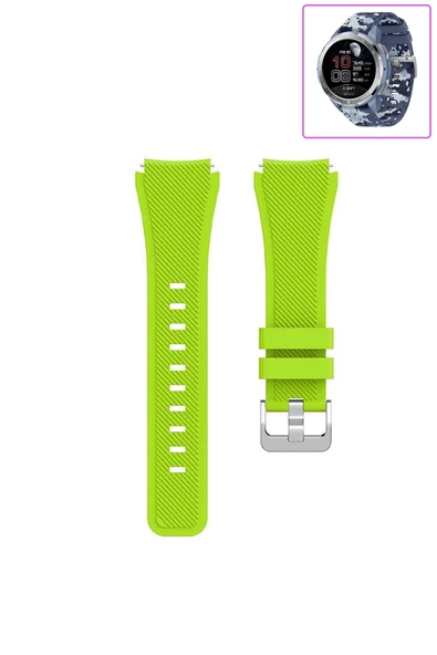 KRETON KRETON Honor Watch GS Pro Akıllı Saat Uyumlu Tırtık Desenli Silikon Kordon Kayış - Resim 12