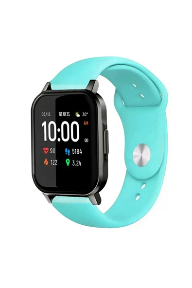 KRETON KRETON Haylou LS02 Uyumlu MAVİ Kordon Yumuşak Dokulu Silikon Kayış - Resim 6