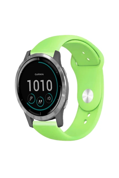KRETON KRETON Garmin Vivoactive 4 Ile Uyumlu Yumuşak Dokulu Silikon Kordon Kayış - Resim 6