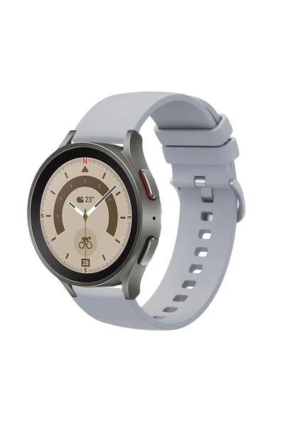 KRETON KRETON Samsung Galaxy Watch 4 Classic 42mm/46mm Uyumlu Kordon Yumuşak Dokulu Soft Renk Tokalı Silikon Kayış - Resim 11