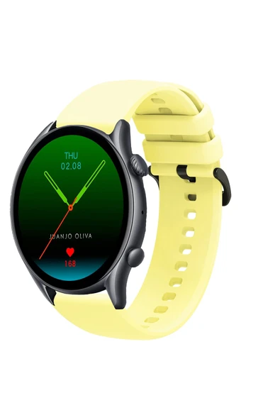 KRETON KRETON Amazfit GTR3-GTR3 PRO Uyumlu Kordon Yumuşak Dokulu Soft Renk Tokalı Silikon Kayış - Resim 11