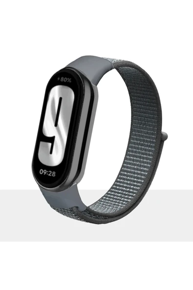 KRETON KRETON Mi Band 8 , Mi Band 9 Ve Mi Band 10 Ile Uyumlu Kayış Spor Kumaş Cırt Cırtlı Kordon - Resim 11