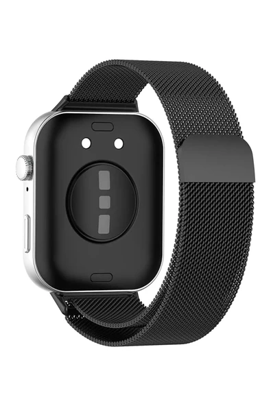 KRETON KRETON Huawei Watch Fit 3 / Fit 4 / Fit 4 Pro Ile Uyumlu Kordon Hasır Örgü Metal Mıknatıslı Kayış - Resim 5