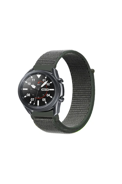 KRETON KRETON Samsung Galaxy Watch 3 45mm Uyumlu Spor Kumaş Desenli Cırt Cırtlı Kordon Kayış - Resim 3