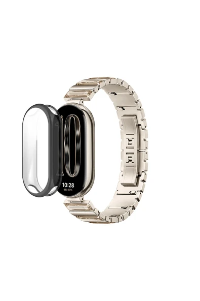 KRETON KRETON Xiaomi Smart Band 10 ( Mi Band 10 ) ile Uyumlu Kasa Ve Ekran Koruyucu 360 Tam Koruma Silikon Kılıf - Resim 4