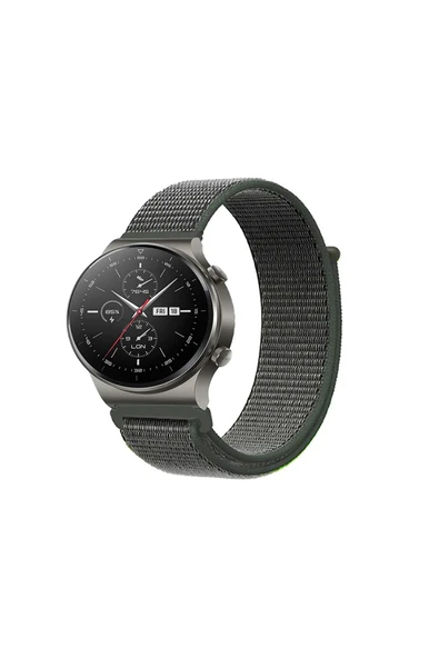 KRETON KRETON Huawei Watch Gt2 Pro Uyumlu Spor Kumaş Desenli Cırt Cırtlı Kordon Kayış - Resim 8