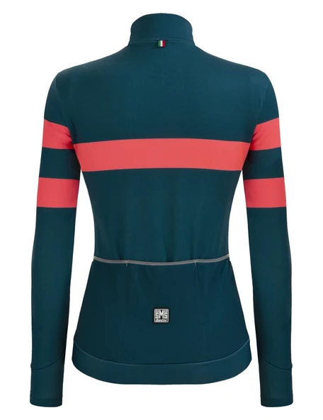 Santini Coral Bengal Kadın Termal Kışlık Bisiklet Forması 2W216175CORALBENG - Resim 12