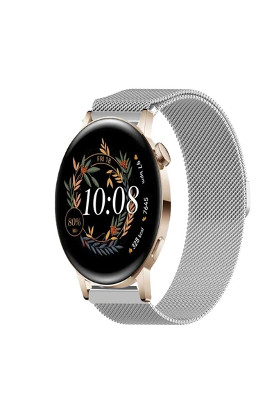 KRETON KRETON Huawei Watch Gt3 42mm Uyumlu Kordon Hasır Metal Örgü Mıknatıslı Milano Kayış ürün görseli