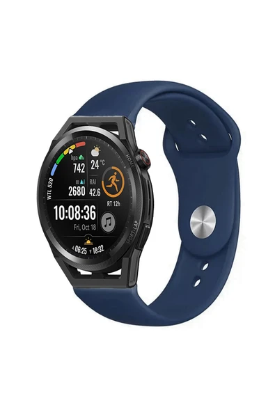 KRETON KRETON Huawei Watch Gt Runner Uyumlu TURKUAZ Kordon Yumuşak Dokulu Silikon Kayış - Resim 9