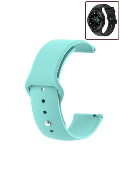 KRETON KRETON Samsung Galaxy Watch 4 Classic 42mm/46mm Uyumlu Kordon Yumuşak Dokulu Silikon Kayış - Resim 10