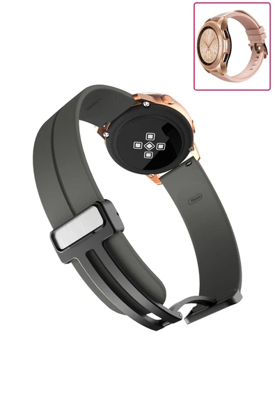 KRETON KRETON Samsung Galaxy Watch 42mm Uyumlu Kordon Magnetic Klipsli Premium Kayış - Resim 3