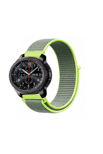 KRETON KRETON Samsung Gear S3 Frontier Uyumlu Spor Kumaş Desenli Cırt Cırtlı Kordon Kayış ürün görseli