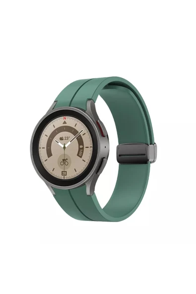 KRETON KRETON Samsung Galaxy Watch 6 40mm / 44mm Uyumlu Magnetic Klipsli Premium Kordon Kayış - Resim 6