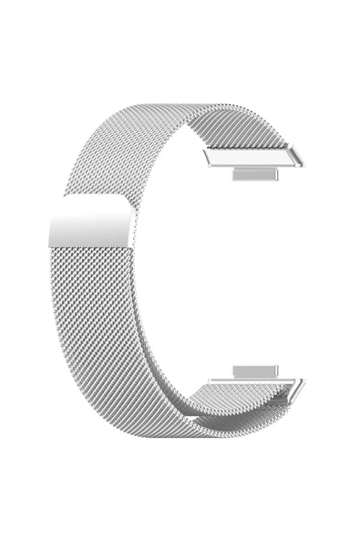 KRETON KRETON Huawei Watch Fit 2 Uyumlu Hasır Metal Örgü Işlemeli Mıknatıslı Kordon Kayış - Resim 5