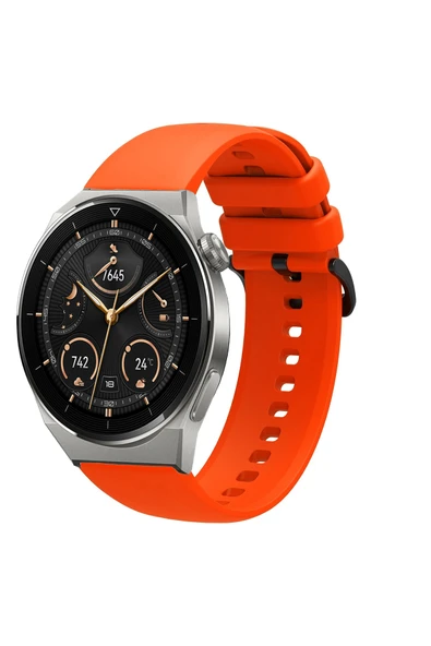 KRETON KRETON Huawei Watch Gt3 Pro 46mm Uyumlu Kordon Yumuşak Dokulu Soft Renk Tokalı Silikon Kayış ürün görseli