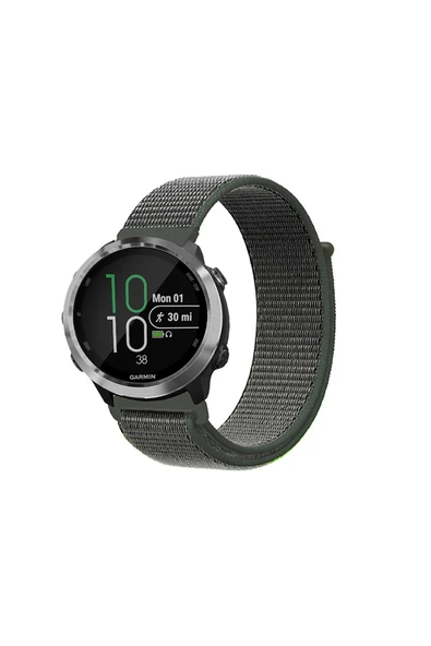 KRETON KRETON Garmin Forerunner 645 / 645 Music Uyumlu Spor Kumaş Desenli Cırt Cırtlı Kordon Kayış - Resim 11