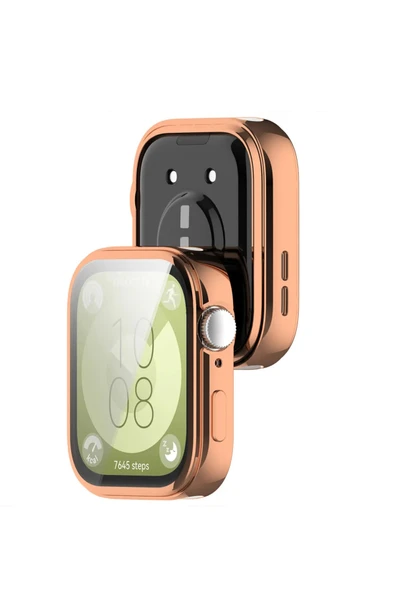 KRETON KRETON Huawei Watch Fit 3 ile Uyumlu Kasa ve Ekran Koruyucu 360 Tam Koruma Silikon Kılıf - Resim 2